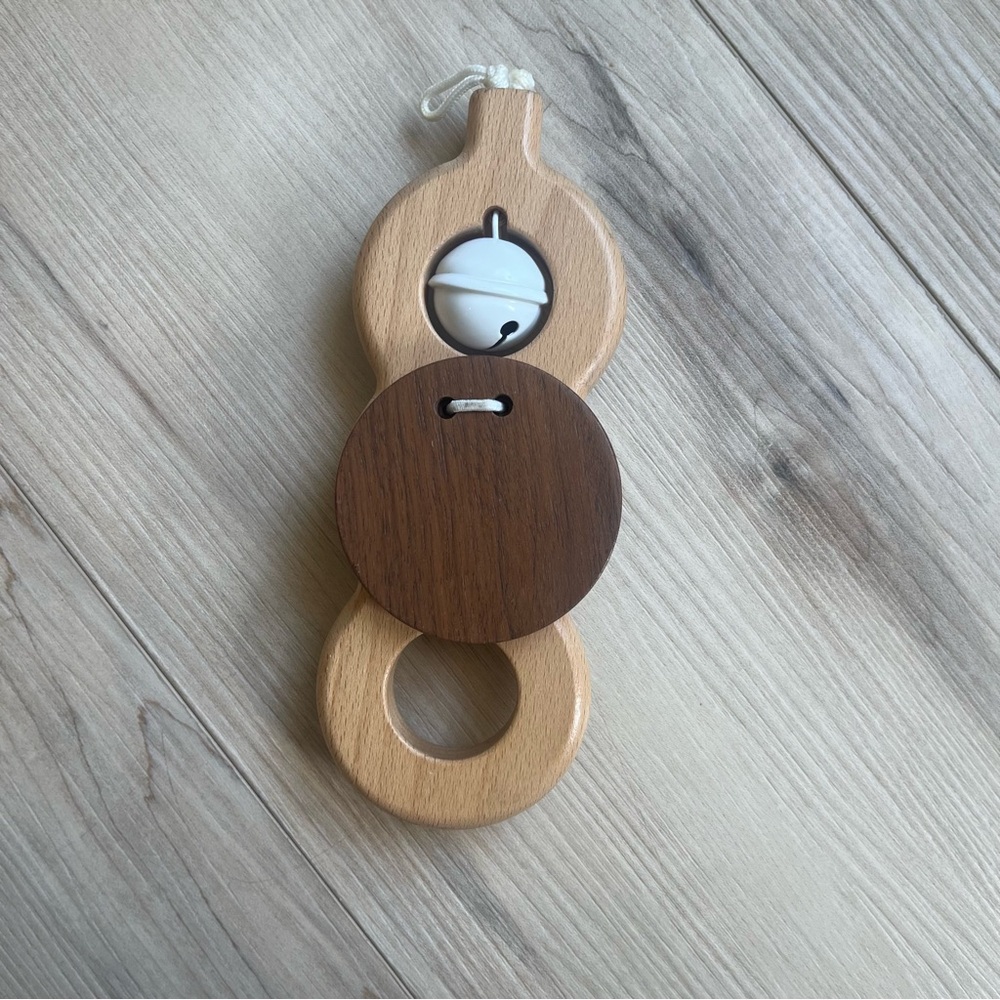 Lovevery Wooden Rattle & Bell Toy Batting Ring replacement for play gym